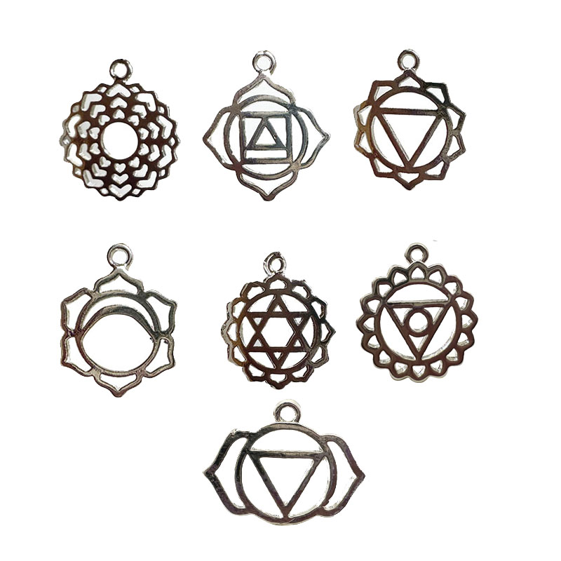 Breloques bronze bijoux 7 chakras