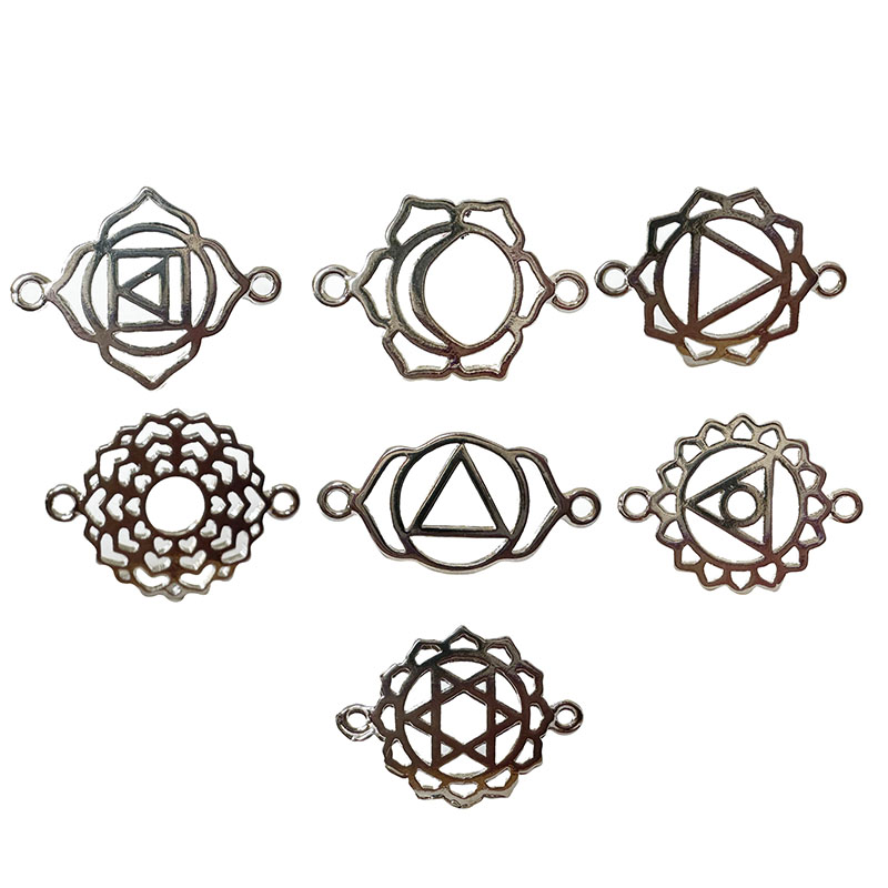 Connecteurs bronze bijoux 7 chakras en bronze