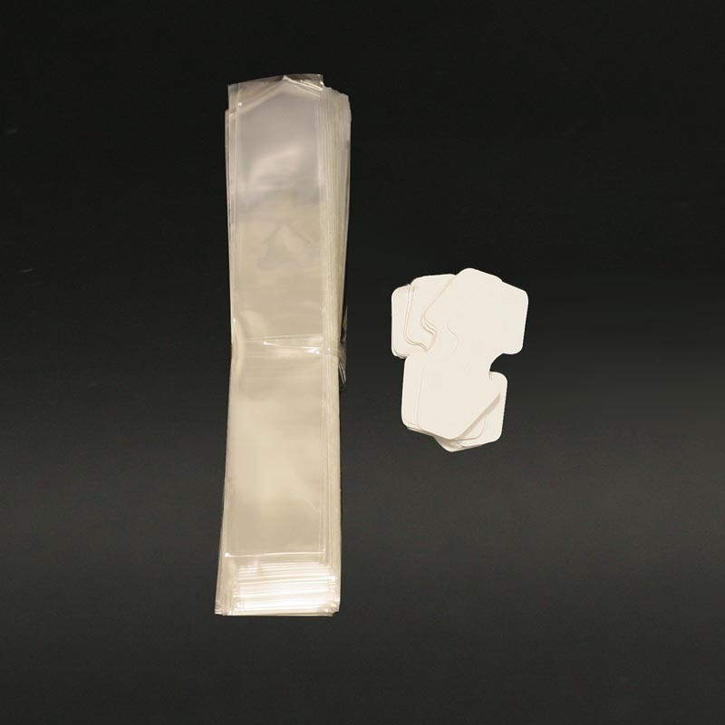 Sachet cristal avec carton - lot de 200 - Taille 5 x 25 cm