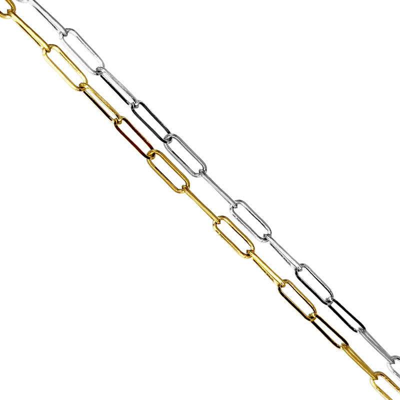 Chaine Maille Rectangle Acier