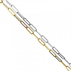 Chaine Maille Rectangle Acier