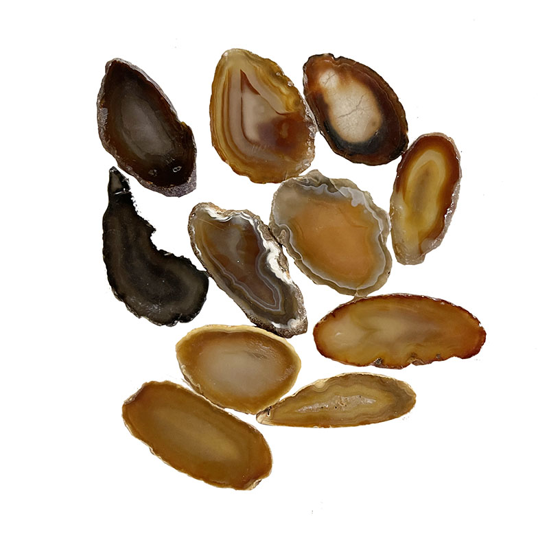 Agate Fine - env. 3 cm (Taille 00) - Les 10 pièces - Qualité B