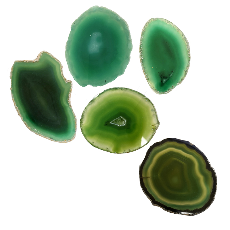 Agate Fine - env. 6 à 8 cm (Taille 2) - Les 5 pièces - Qualité B