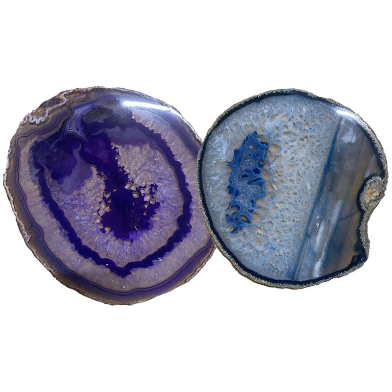 Agate Fine - env. 13.5 cm (Taille 6) - La pièce - bleu ou violet - Qualité B