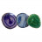 Agate Fine teintée - env. 12.5 à 13.5 cm (Taille 6) - La pièce - bleu violet ou vert - Qualité B