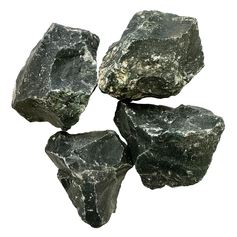 Agate mousse verte pierre brute d'Inde - Le kg - 3 à 6 cm