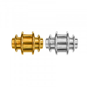 Perles rondelles acier inoxydable - 5 pièces