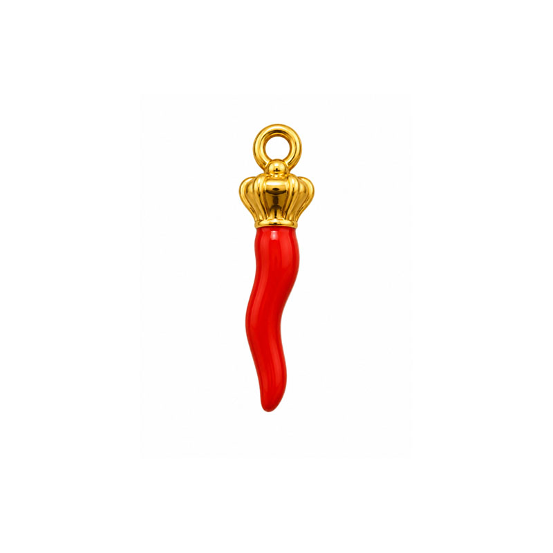 Breloque Piment Acier - 5 pièces