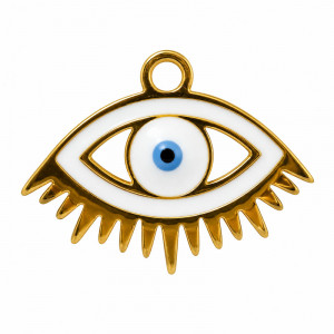 Breloque Oeil d'Horus Acier - 5 pièces