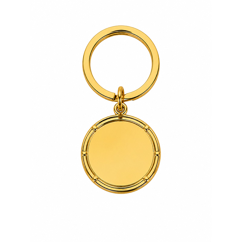 Porte-Clefs dorés ronds 10 pces