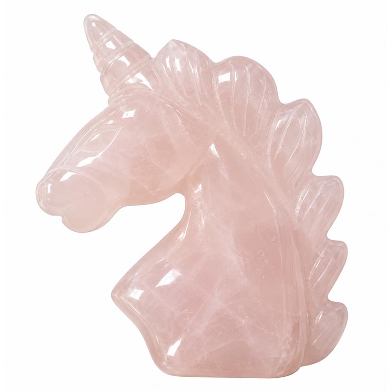 Tete de licorne lapis, quartz rose, oeil de tigre ou Labradorite