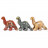 Animaux en soapstone – 35 mm - 10 pièces par variété 