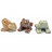 Animaux en soapstone – 35 mm - 10 pièces par variété 