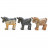 Animaux en soapstone – 35 mm - 10 pièces par variété 