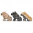 Animaux en soapstone – 35 mm - 10 pièces par variété 