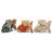 Animaux en soapstone – 35 mm - 10 pièces par variété 