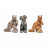 Animaux en soapstone – 35 mm - 10 pièces par variété 
