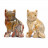 Animaux en pierre des Andes – 55 mm – Lot de 5 pièces
