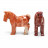 Animaux en pierre des Andes – 55 mm – Lot de 5 pièces