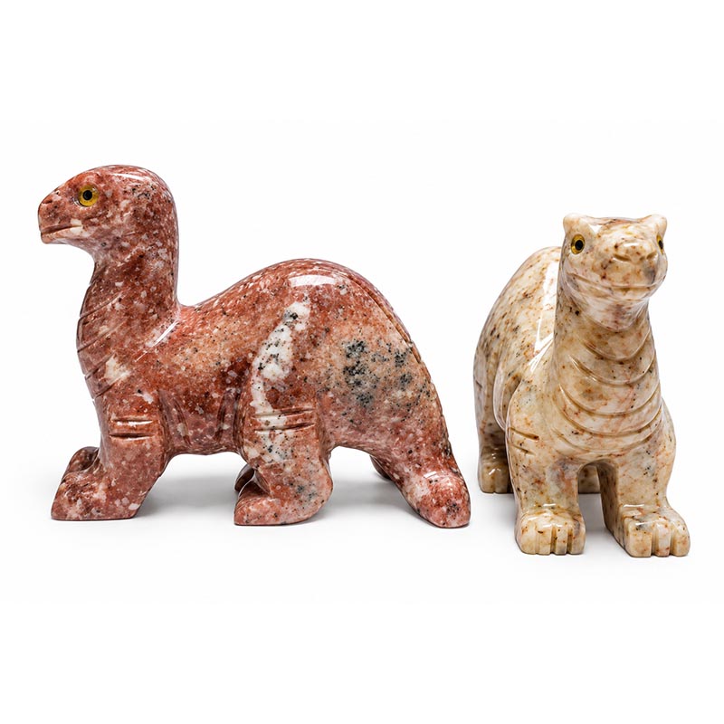 Animaux en pierre des Andes – 55 mm – Lot de 5 pièces