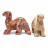 Animaux en pierre des Andes – 55 mm – Lot de 5 pièces
