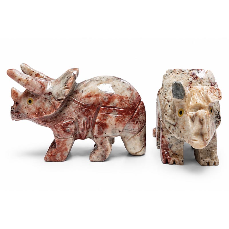 Animaux en pierre des Andes – 55 mm – Lot de 5 pièces