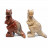 Animaux en pierre des Andes – 55 mm – Lot de 5 pièces
