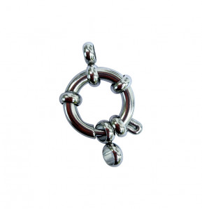 fermoir Rond Acier inoxydable - 5 pièces