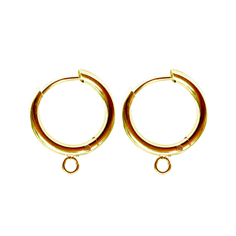 Boucles d'Oreilles avec anneau Acier - La paire