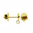 Puces d'Oreilles 5 mm - Avec anneaux acier - 5 paires