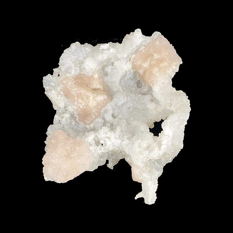 Apophyllite rose sur calcédoine - Inde - Pièce unique - APOPCA1200