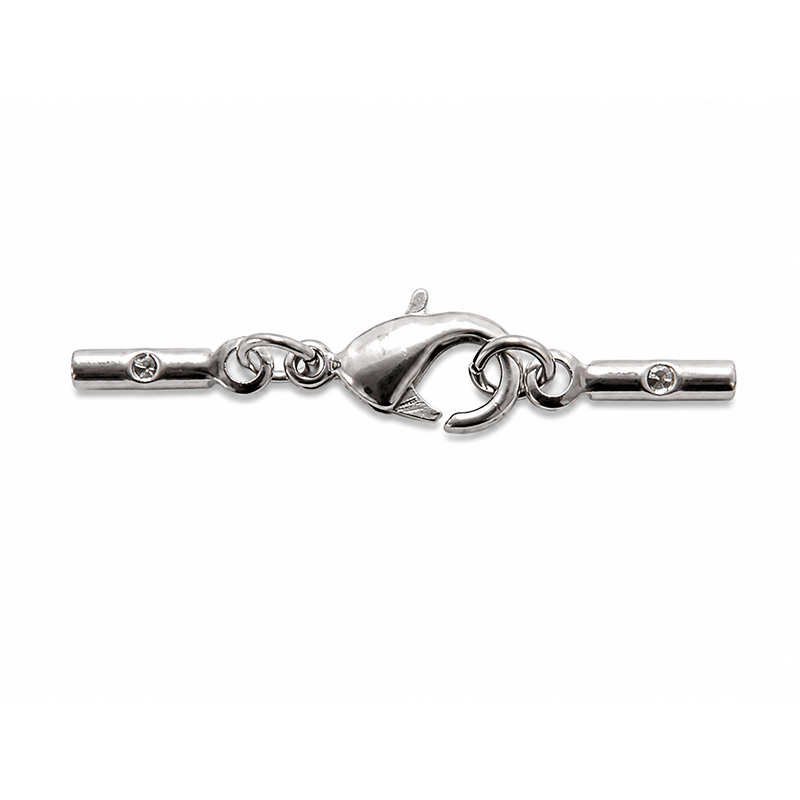 Fermoir 10mm + attaches pour cordon 1mm les 100 pcs