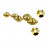 Perle intercalaire doré ou argenté - 4 mm - 500 pièces