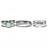Bague réglable acier cabochon amazonite