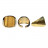 Bague réglable acier cabochon œil de tigre