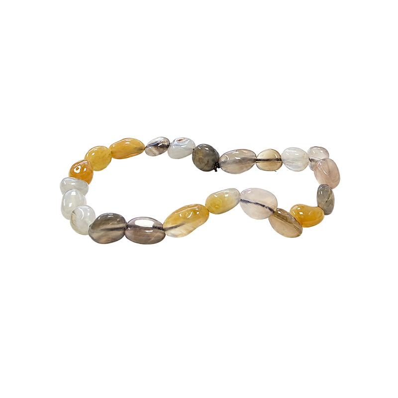 Bracelet agate naturelle grains lot de 4