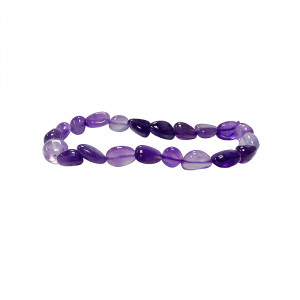 Bracelet améthyste grains les 4