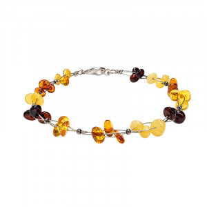 Bracelet en Ambre de la baltique Multi