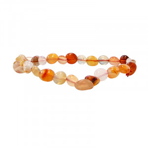 Bracelet cornaline grains lot de 4