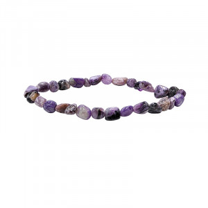 Bracelet charoite grains lot de 4