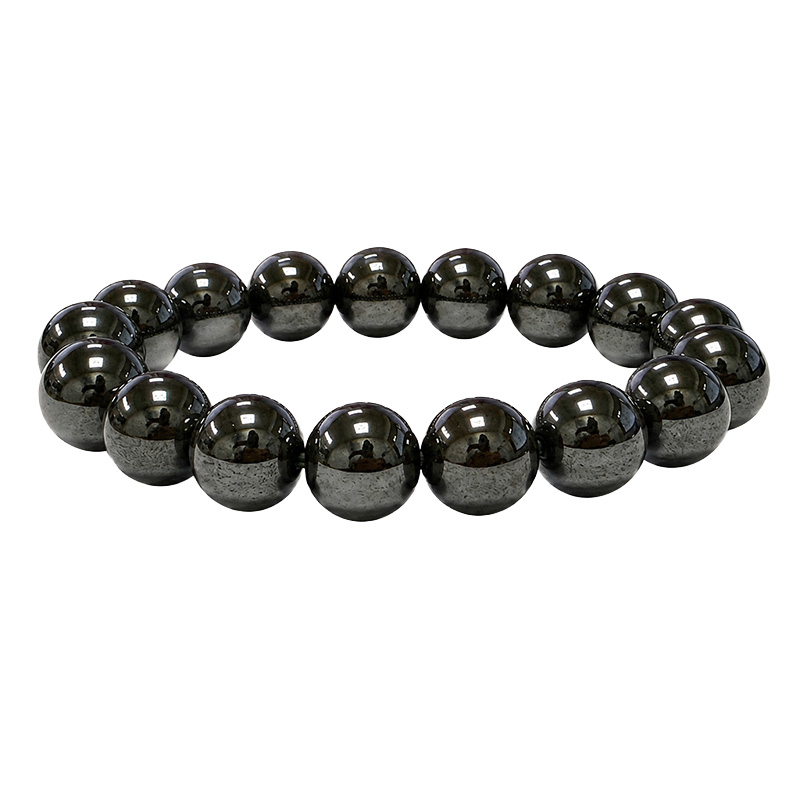 Bracelet en Hématite – Perles 12 mm – Lot de 10 pièces