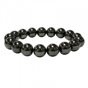 Bracelet en Hématite – Perles 12 mm – Lot de 10 pièces