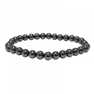 Bracelet 6 ou 8 mm - Hématite super magnétique (1200 à 1600 gauss) - la pièce