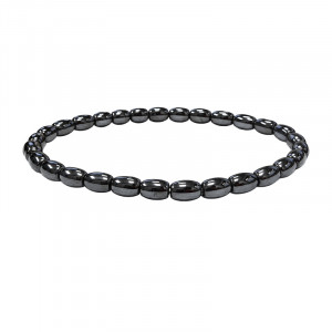 Bracelet en Hématite Olives 4 × 6 mm - 10 pièces