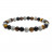 Bracelet 8 ou 6 mm labradorite, oeil de tigre, tourmaline noire