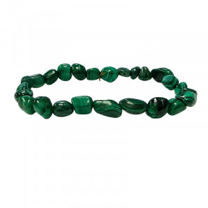 Bracelet malachite grains lot de 4