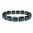 Bracelets magnétiques et oeil de chat synth. lot 5 pcs
