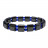 Bracelets magnétiques et oeil de chat synth. lot 5 pcs