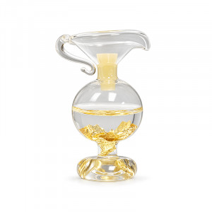 Fiole avec anse à l’or 22 carats (916‰)