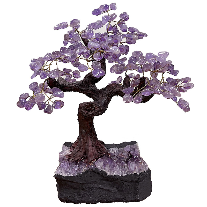 Bonsai pierres Améthyste Brésil +/- 37 cm